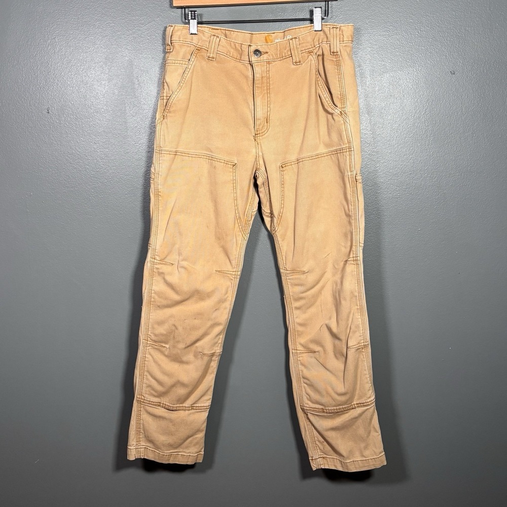 Carhartt Pants Mens 33x30 Relaxed Fit Workwear Carpenter Utility Canvas Outdoors